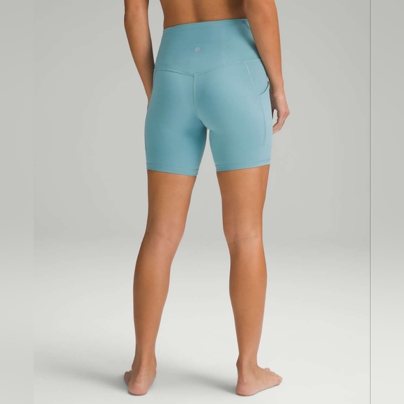 lululemon athletica Pants - Lululemon Align High-Rise Short with Pockets 6" Tidal Teal Size 12 NEW w/tag